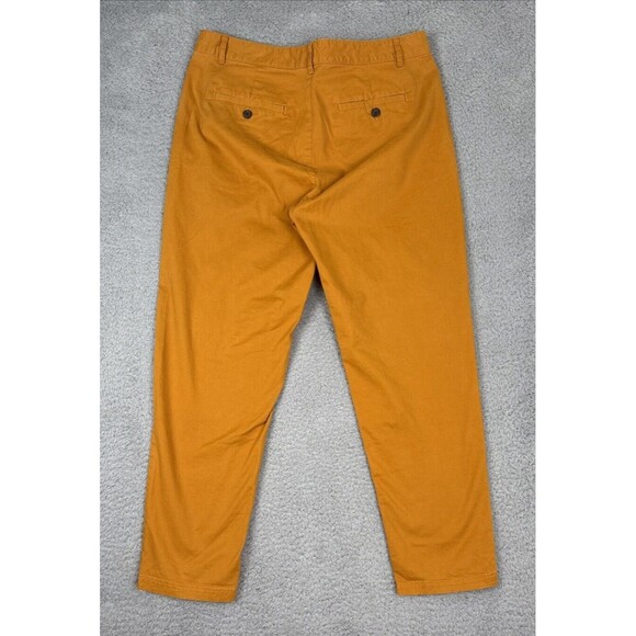 Banana Republic Womens Mustard Chino Pants Size 8 Preppy Classic Casual - Picture 2 of 7